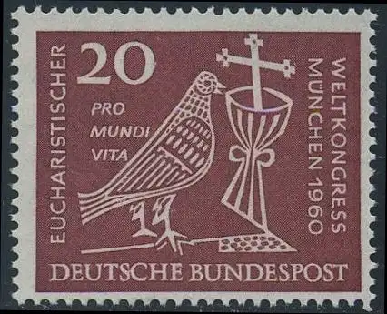 BUND 1960 Michel-Nummer 0331 postfrisch EINZELMARKE