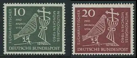 BUND 1960 Michel-Nummer 0330-0331 postfrisch SATZ(2) EINZELMARKEN