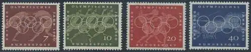 BUND 1960 Michel-Nummer 0332-0335 postfrisch SATZ(4) EINZELMARKEN