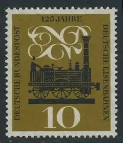 BUND 1960 Michel-Nummer 0345 postfrisch EINZELMARKE