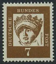 BUND 1961 Michel-Nummer 0348y postfrisch EINZELMARKE