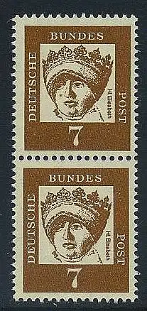 BUND 1961 Michel-Nummer 0348y postfrisch vert.PAAR