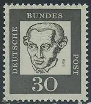BUND 1961 Michel-Nummer 0354y postfrisch EINZELMARKE