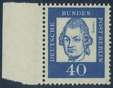 BUND 1961 Michel-Nummer 0355y postfrisch EINZELMARKE RAND links