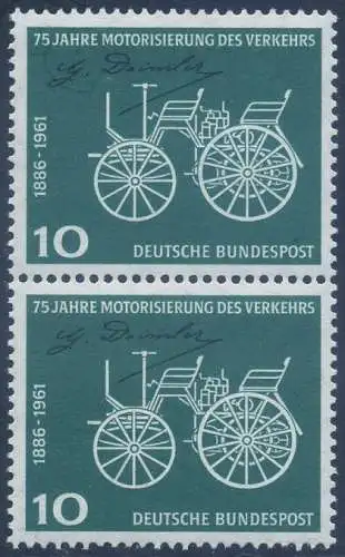 BUND 1961 Michel-Nummer 0363 postfrisch vert.PAAR