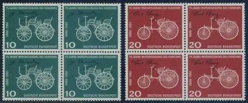 BUND 1961 Michel-Nummer 0363-0364 postfrisch SATZ(2) BLÖCKE