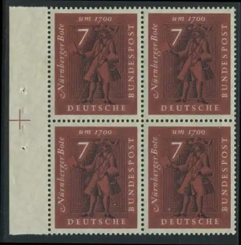 BUND 1961 Michel-Nummer 0365 postfrisch BLOCK RÄNDER links (a1)