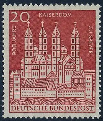 BUND 1961 Michel-Nummer 0366 postfrisch EINZELMARKE