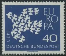 BUND 1961 Michel-Nummer 0368 postfrisch EINZELMARKE