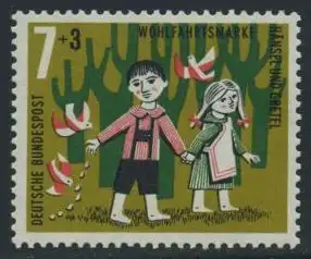 BUND 1961 Michel-Nummer 0369 postfrisch EINZELMARKE