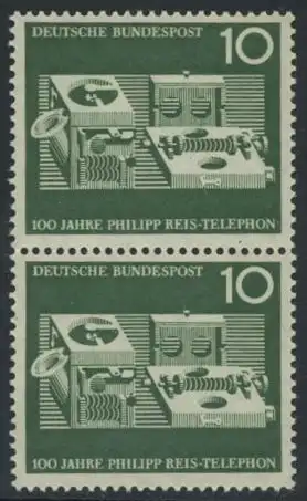 BUND 1961 Michel-Nummer 0373 postfrisch vert.PAAR