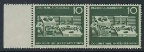 BUND 1961 Michel-Nummer 0373 postfrisch horiz.PAAR RAND links