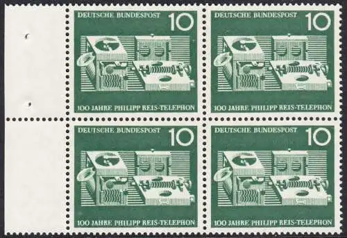 BUND 1961 Michel-Nummer 0373 postfrisch BLOCK RÄNDER links (a1)