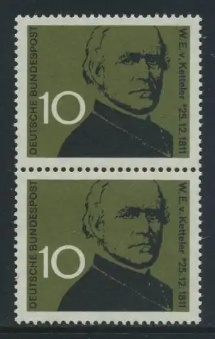 BUND 1961 Michel-Nummer 0374 postfrisch vert.PAAR