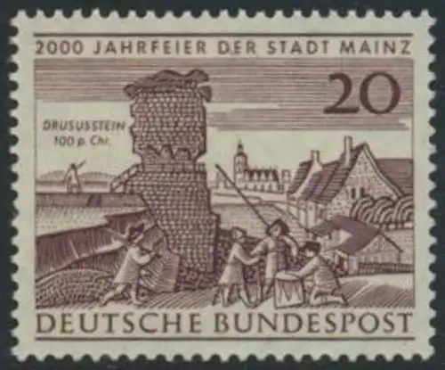 BUND 1962 Michel-Nummer 0375 postfrisch EINZELMARKE