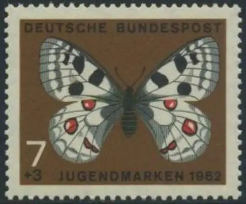 BUND 1962 Michel-Nummer 0376 postfrisch EINZELMARKE