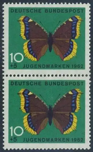 BUND 1962 Michel-Nummer 0377 postfrisch vert.PAAR