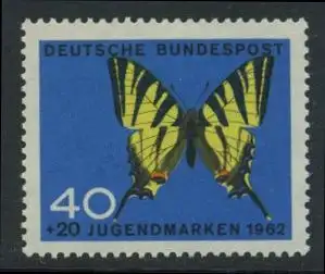 BUND 1962 Michel-Nummer 0379 postfrisch EINZELMARKE