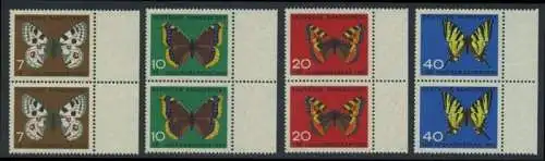 BUND 1962 Michel-Nummer 0376-0379 postfrisch SATZ(4) vert.PAARE RÄNDER rechts