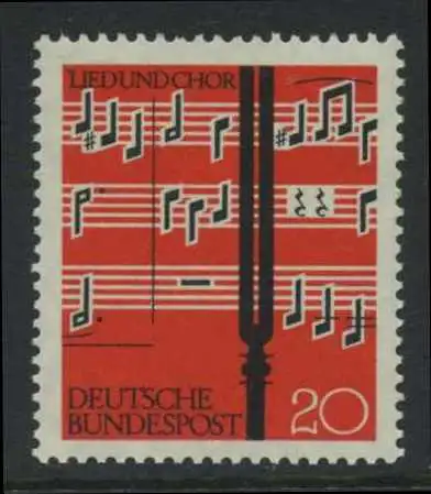 BUND 1962 Michel-Nummer 0380 postfrisch EINZELMARKE
