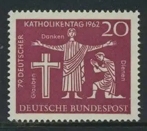 BUND 1962 Michel-Nummer 0381 postfrisch EINZELMARKE