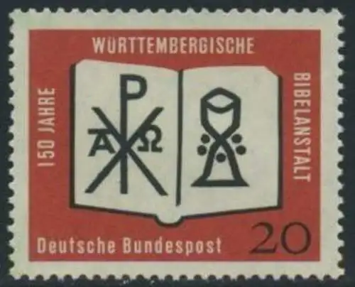 BUND 1962 Michel-Nummer 0382 postfrisch EINZELMARKE