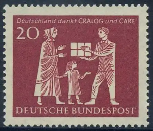 BUND 1963 Michel-Nummer 0390 postfrisch EINZELMARKE