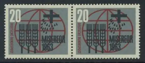 BUND 1963 Michel-Nummer 0391 postfrisch horiz.PAAR