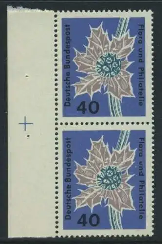 BUND 1963 Michel-Nummer 0395 postfrisch vert.PAAR RAND links