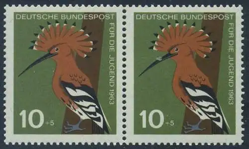 BUND 1963 Michel-Nummer 0401 postfrisch horiz.PAAR