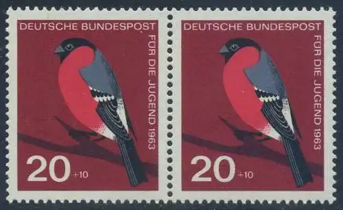 BUND 1963 Michel-Nummer 0403 postfrisch horiz.PAAR