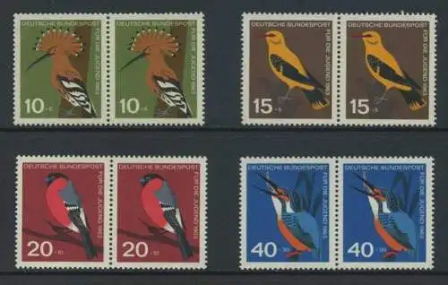 BUND 1963 Michel-Nummer 0401-0404 postfrisch SATZ(4) horiz.PAARE