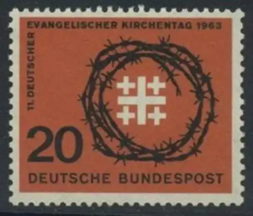 BUND 1963 Michel-Nummer 0405 postfrisch EINZELMARKE