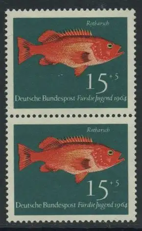 BUND 1964 Michel-Nummer 0413 postfrisch vert.PAAR