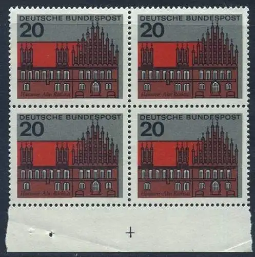 BUND 1964 Michel-Nummer 0416 postfrisch BLOCK RÄNDER unten
