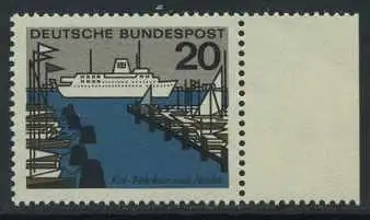 BUND 1964 Michel-Nummer 0418 postfrisch EINZELMARKE RAND rechts