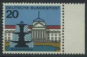BUND 1964 Michel-Nummer 0420 postfrisch EINZELMARKE RAND rechts