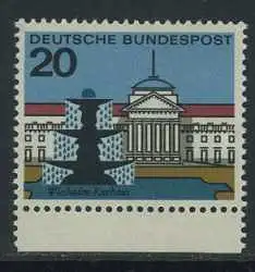 BUND 1964 Michel-Nummer 0420 postfrisch EINZELMARKE RAND unten