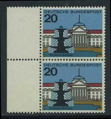 BUND 1964 Michel-Nummer 0420 postfrisch vert.PAAR RAND links