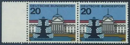 BUND 1964 Michel-Nummer 0420 postfrisch horiz.PAAR RAND links
