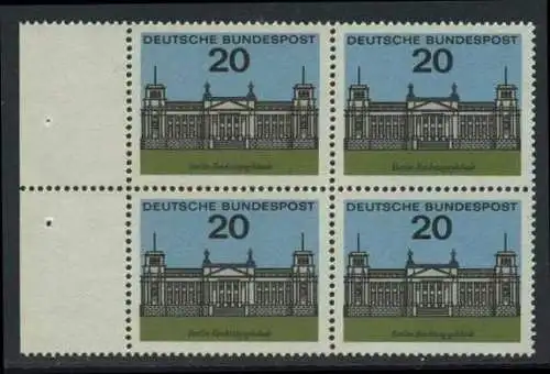 BUND 1964 Michel-Nummer 0421 postfrisch BLOCK RÄNDER links