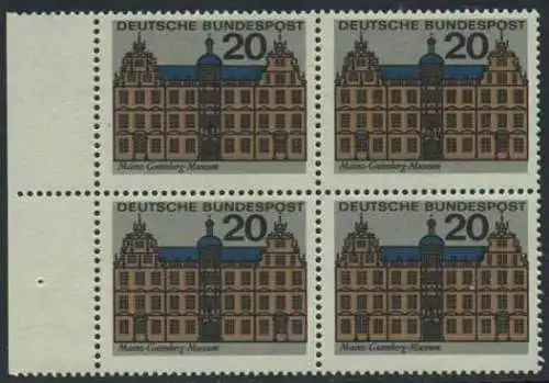 BUND 1964 Michel-Nummer 0422 postfrisch BLOCK RÄNDER links