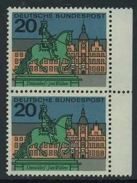 BUND 1964 Michel-Nummer 0423 postfrisch vert.PAAR RAND rechts