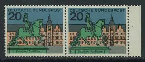 BUND 1964 Michel-Nummer 0423 postfrisch horiz.PAAR RAND rechts