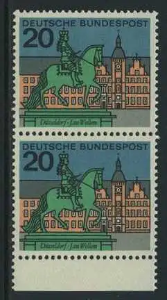 BUND 1964 Michel-Nummer 0423 postfrisch vert.PAAR RAND unten