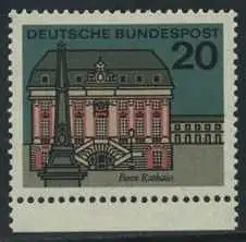 BUND 1964 Michel-Nummer 0424 postfrisch EINZELMARKE RAND unten