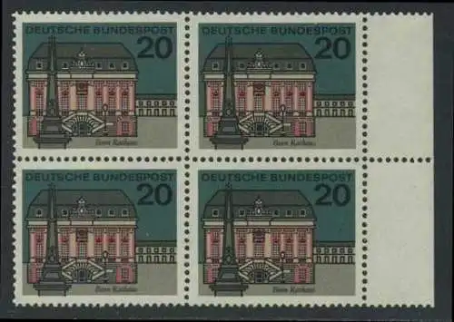 BUND 1964 Michel-Nummer 0424 postfrisch BLOCK RÄNDER rechts