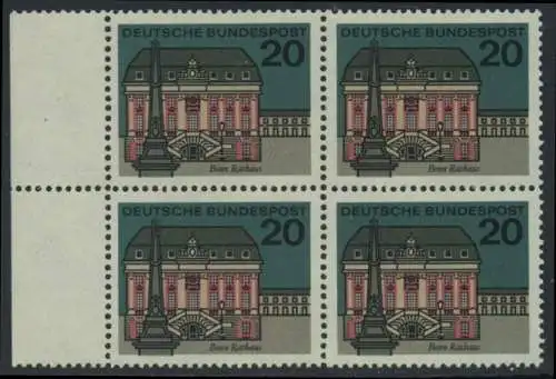 BUND 1964 Michel-Nummer 0424 postfrisch BLOCK RÄNDER links (a1)