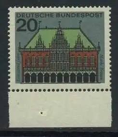 BUND 1964 Michel-Nummer 0425 postfrisch EINZELMARKE RAND unten