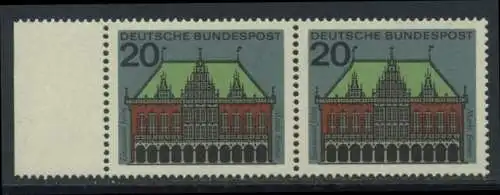 BUND 1964 Michel-Nummer 0425 postfrisch horiz.PAAR RAND links